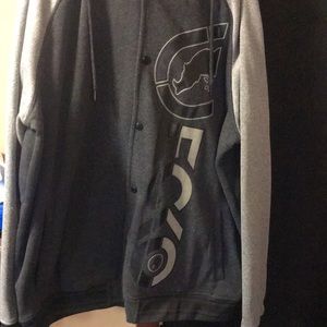 ecko unltd jacket light gray and dark gray